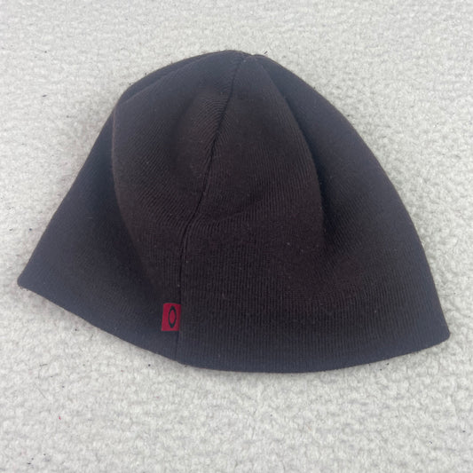 Vintage Oakley Knit Logo Burgundy Beanie Toque