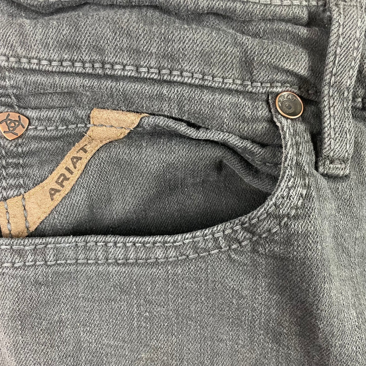 Ariat Slim Fit M7 Gray Wash Whisker Bootcut Jeans