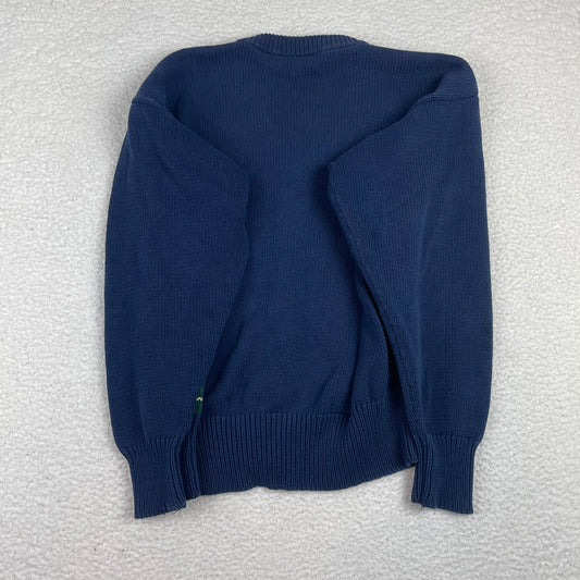 Vintage Windowpane Golfbags Button Up Cardigan Sweater