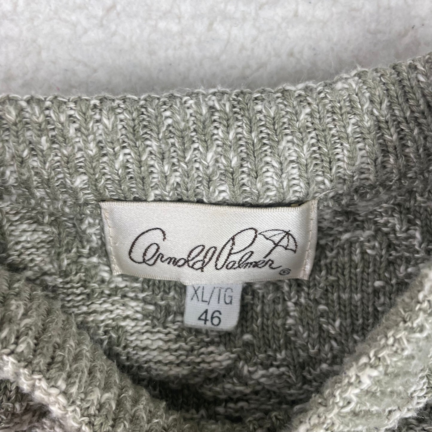 Vintage Arnold Palmer Golf Embroidery Graphic Sweater
