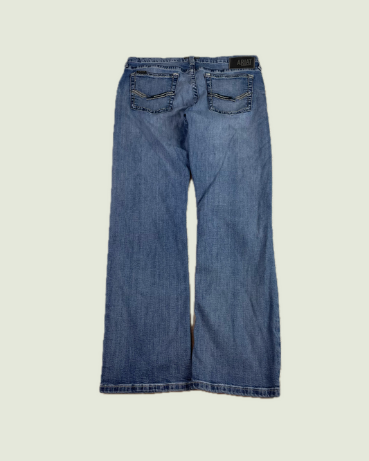 Ariat Slim Fit M7 Light Wash Whisker Bootcut Jeans