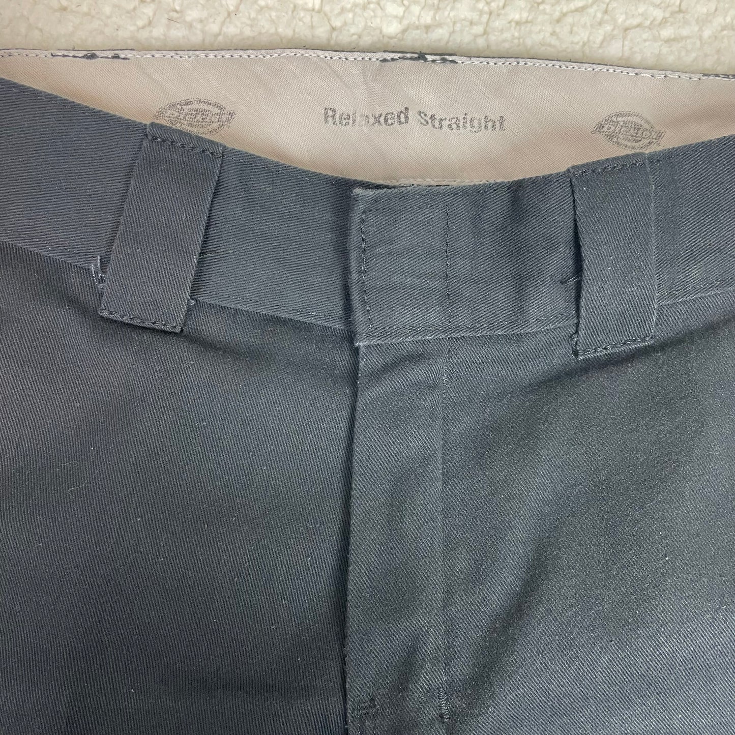 Vintage Dickies Loose Fit Cargo Black Baggy Work Pants