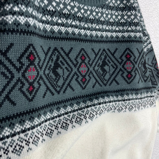 Vintage Fair Isle Nordic Ski Pattern Crewneck Sweater