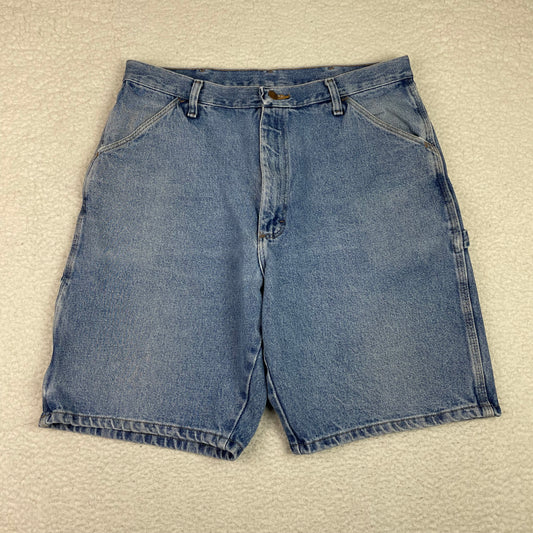 Vintage Rustler Carpenter Medium Wash Jean Shorts