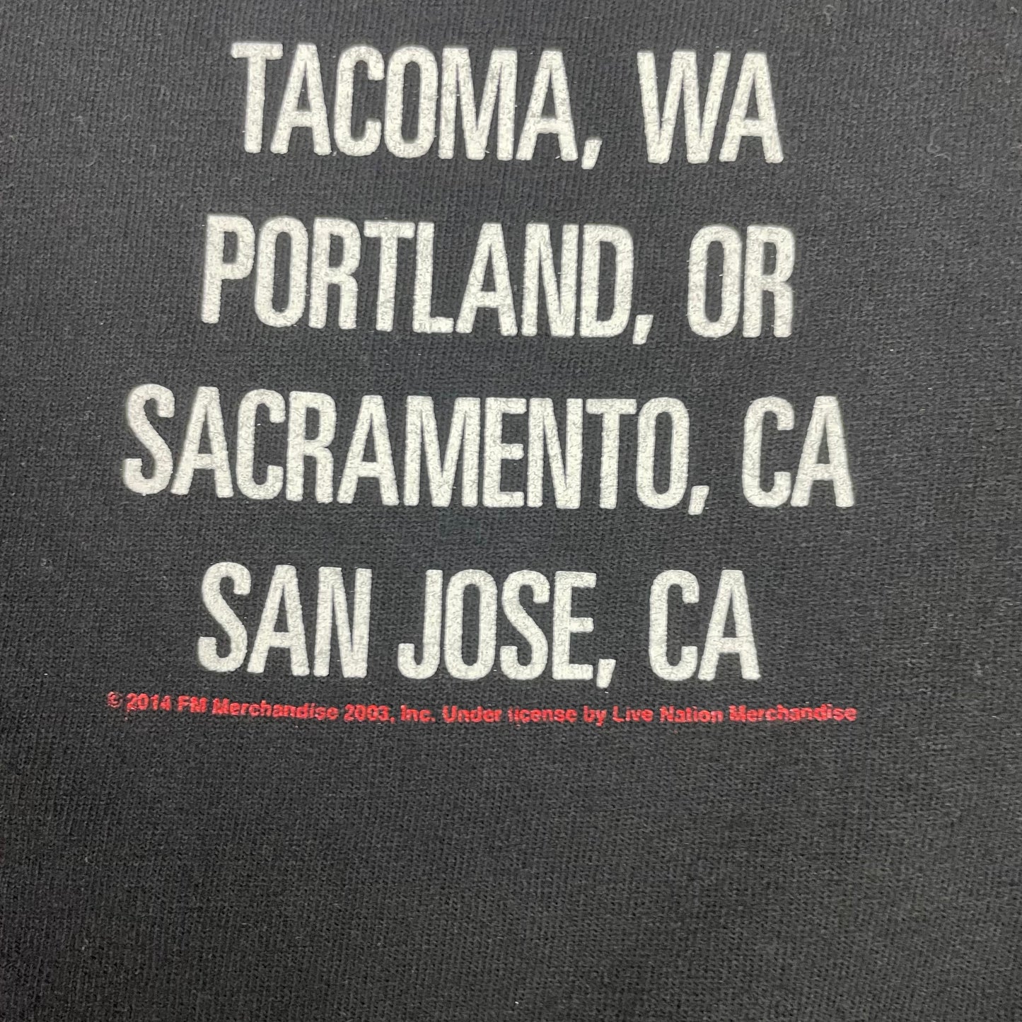 Fleetwood Mac On With The Show 2014 2015 Tour Shirt