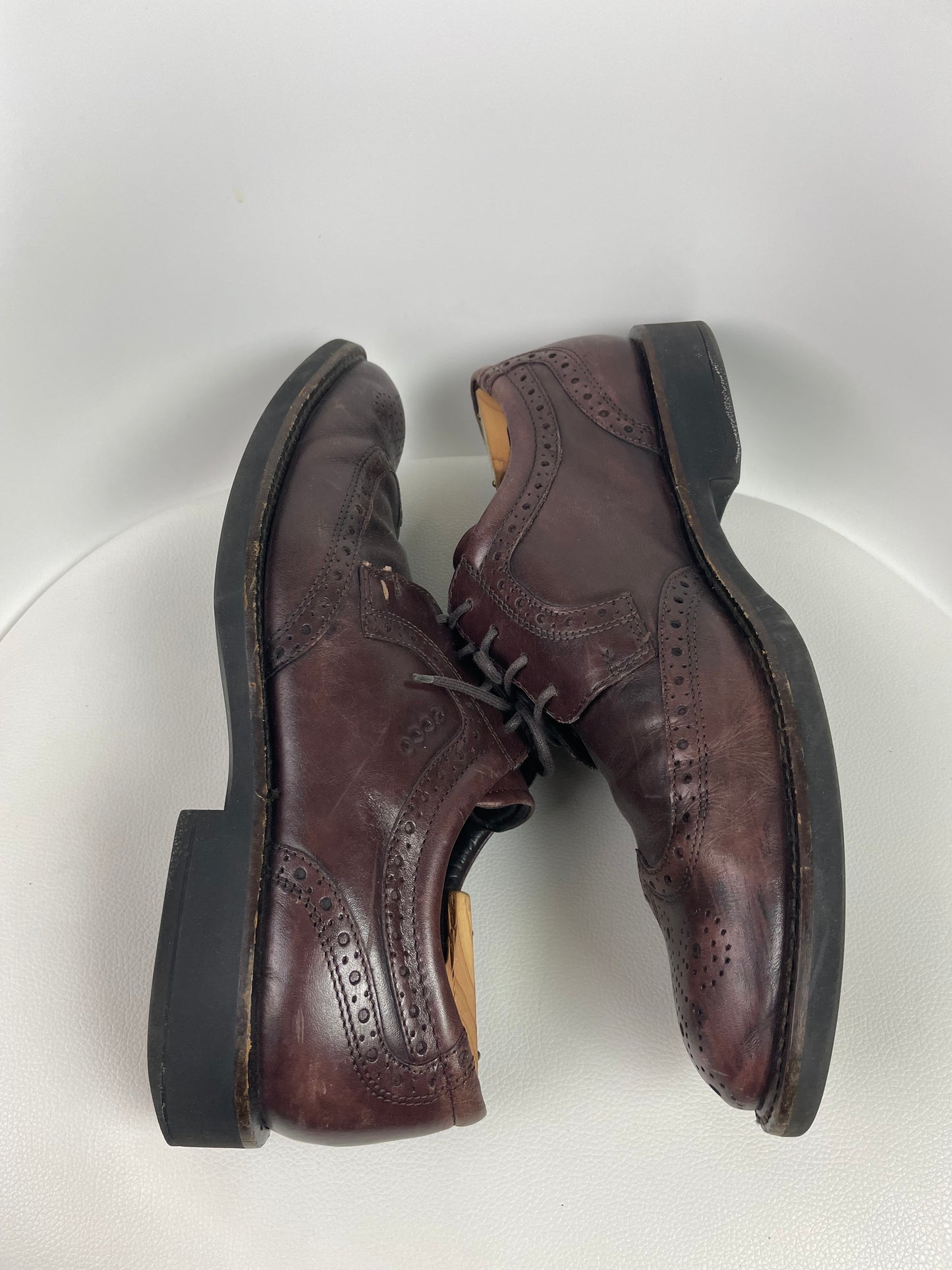 Ecco ST.1 Hybrid Wingtip Derby Brogue Brown Shoes