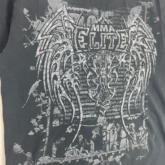 Affliction Style MMA Elite Cyber Grunge Black Shirt