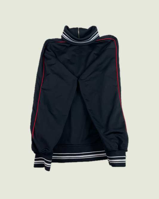 Vintage Reebok Black Zip Up Funnel Neck Track Jacket