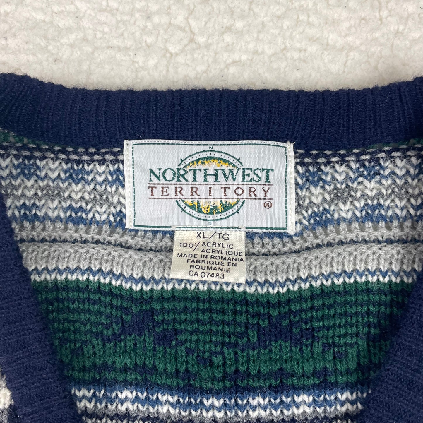 Vintage Fair Isle Northwest Sweater Vest
