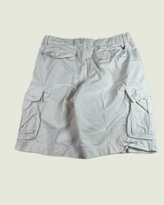 Vintage American Eagle Long Cargo White Shorts