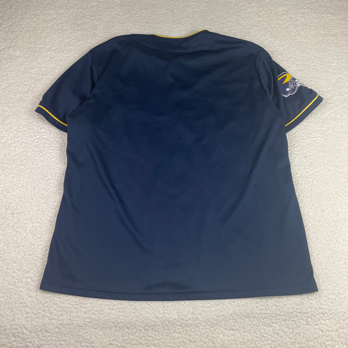 Michigan Wolverines Navy Yellow Baseball Jersey XL