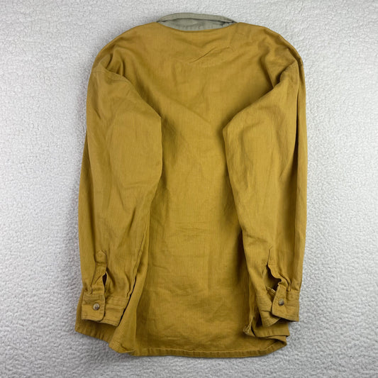 Vintage Everblue Corduroy Zip Up Harrington Yellow Shirt Jacket