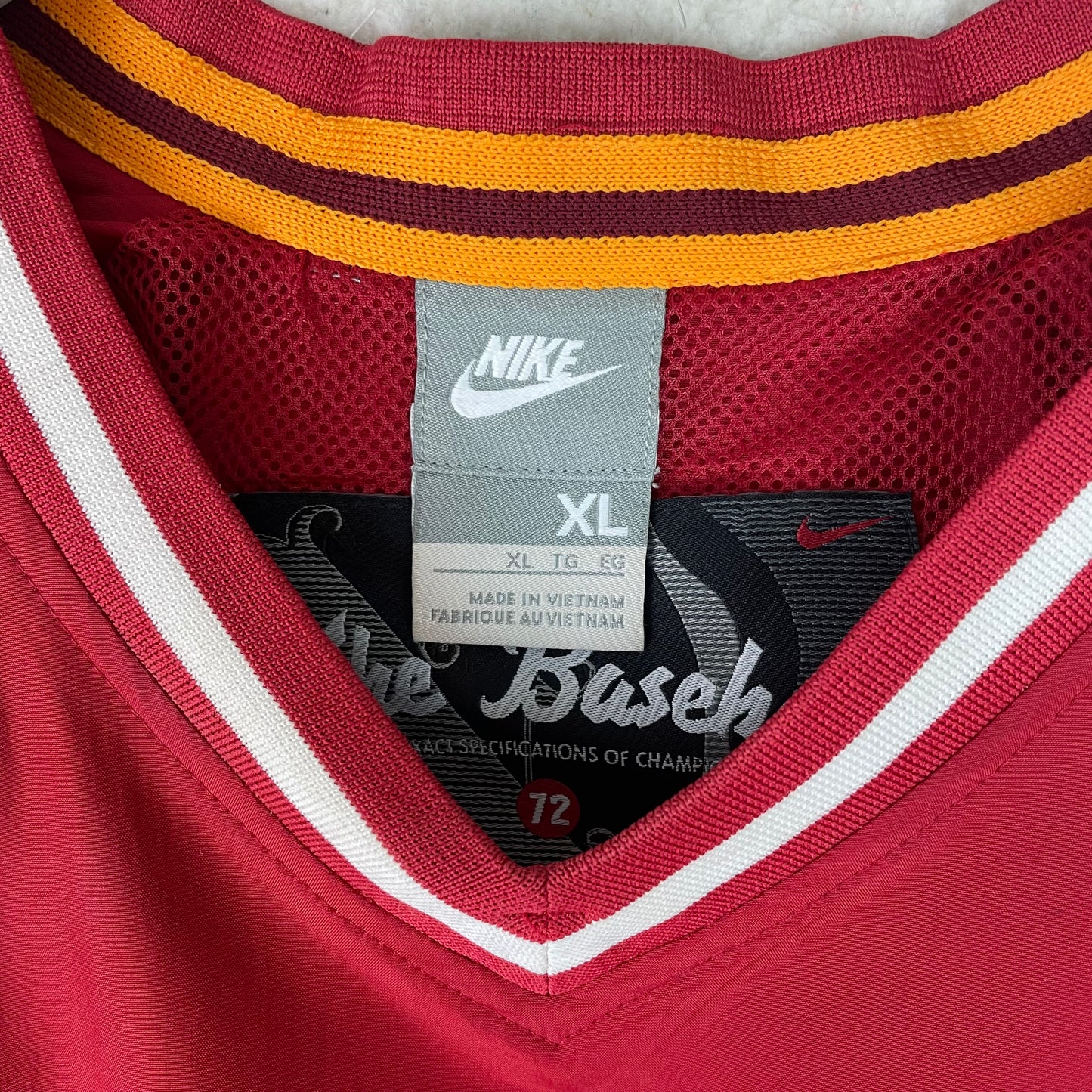 Retro Nike Swoosh Varsity Pullover Red Windbreaker