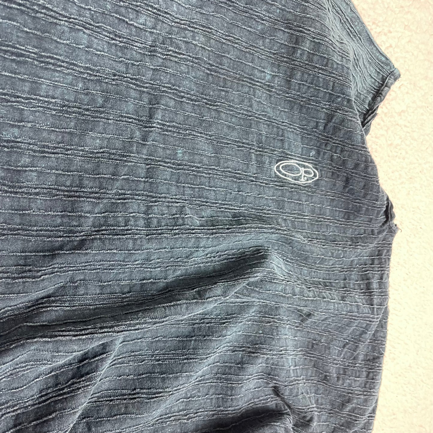 Vintage Ocean Pacific Indigo Dyed Ribbed Sleeveless Vest