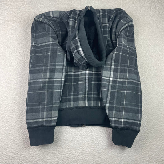 Vintage Aeropostale Y2K Fleece Lined Plaid Zip Up Hoodie