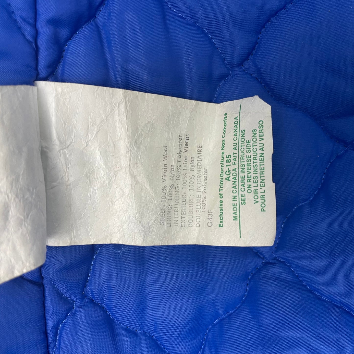 Vintage Inuvik Wool Parka Hand Made Panda Embroidery