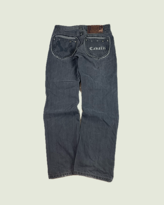 Vintage Roberto Just Cavalli Gray Bootcut Jeans