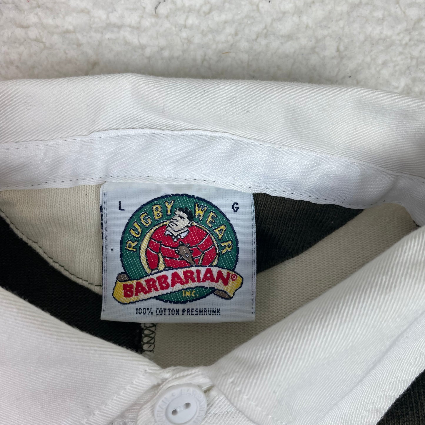 Barbarian Chivas Regal Long Sleeve Color Block Rugby Polo