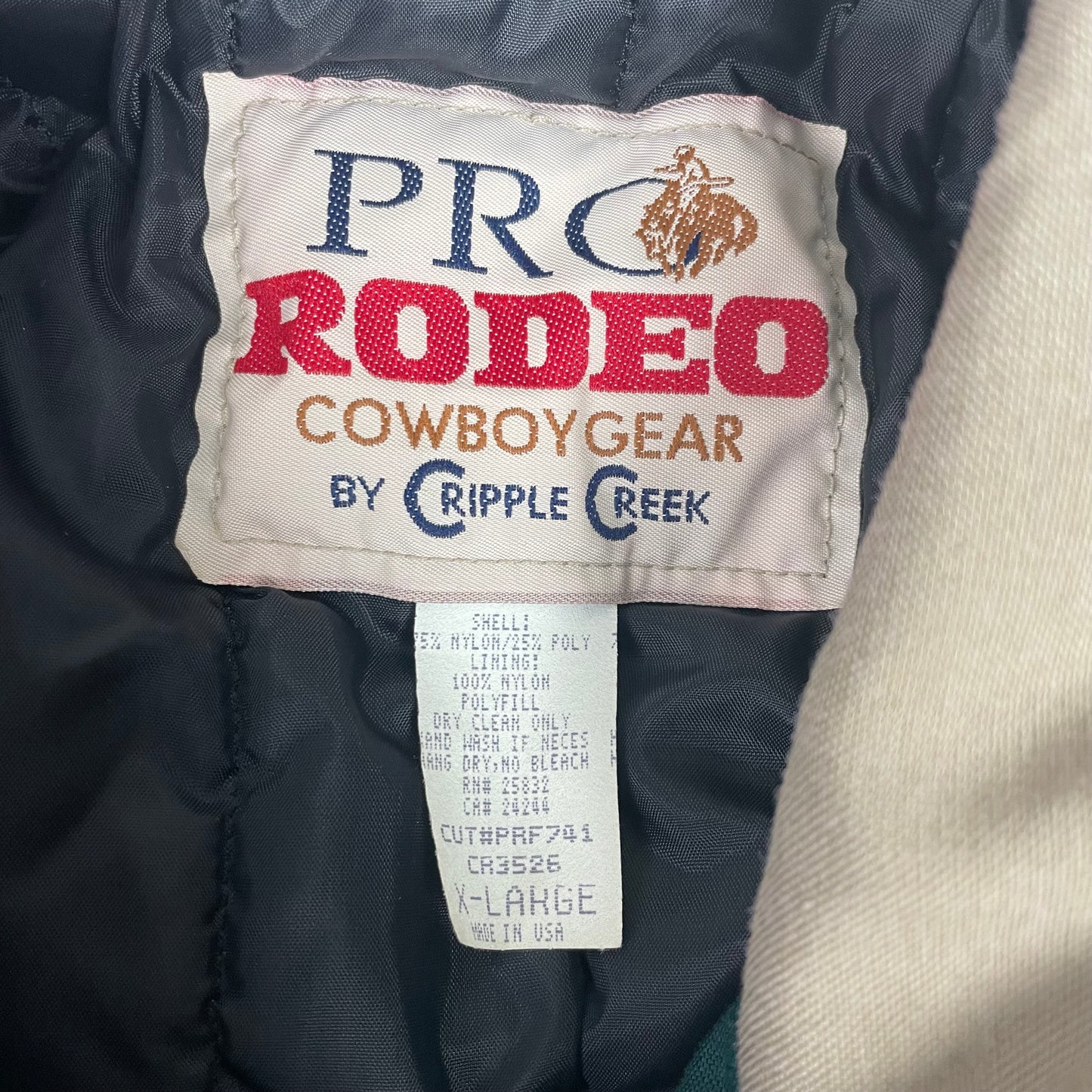 Vintage Pro Rodeo Cowboy Gear Yoke Jacket