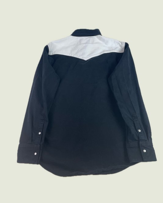 Vintage Calvin Klein Color Block Western Yoke Button Up Shirt