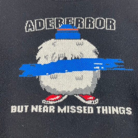 Adererror Heavy Knit Graphic Drop Shoulder Graphic Sweater