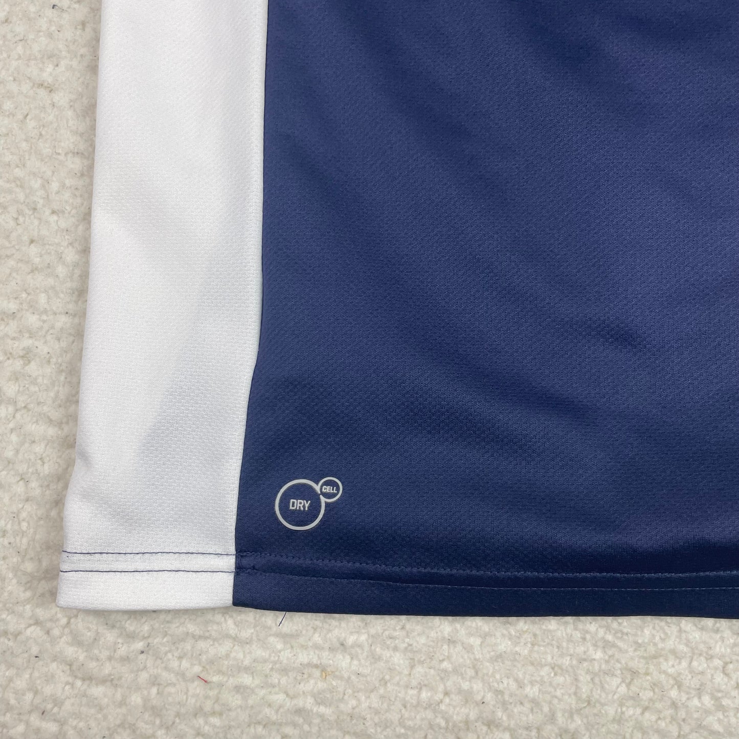 Puma Italia FIGC Soccer Training Jersey Blue White Chevron