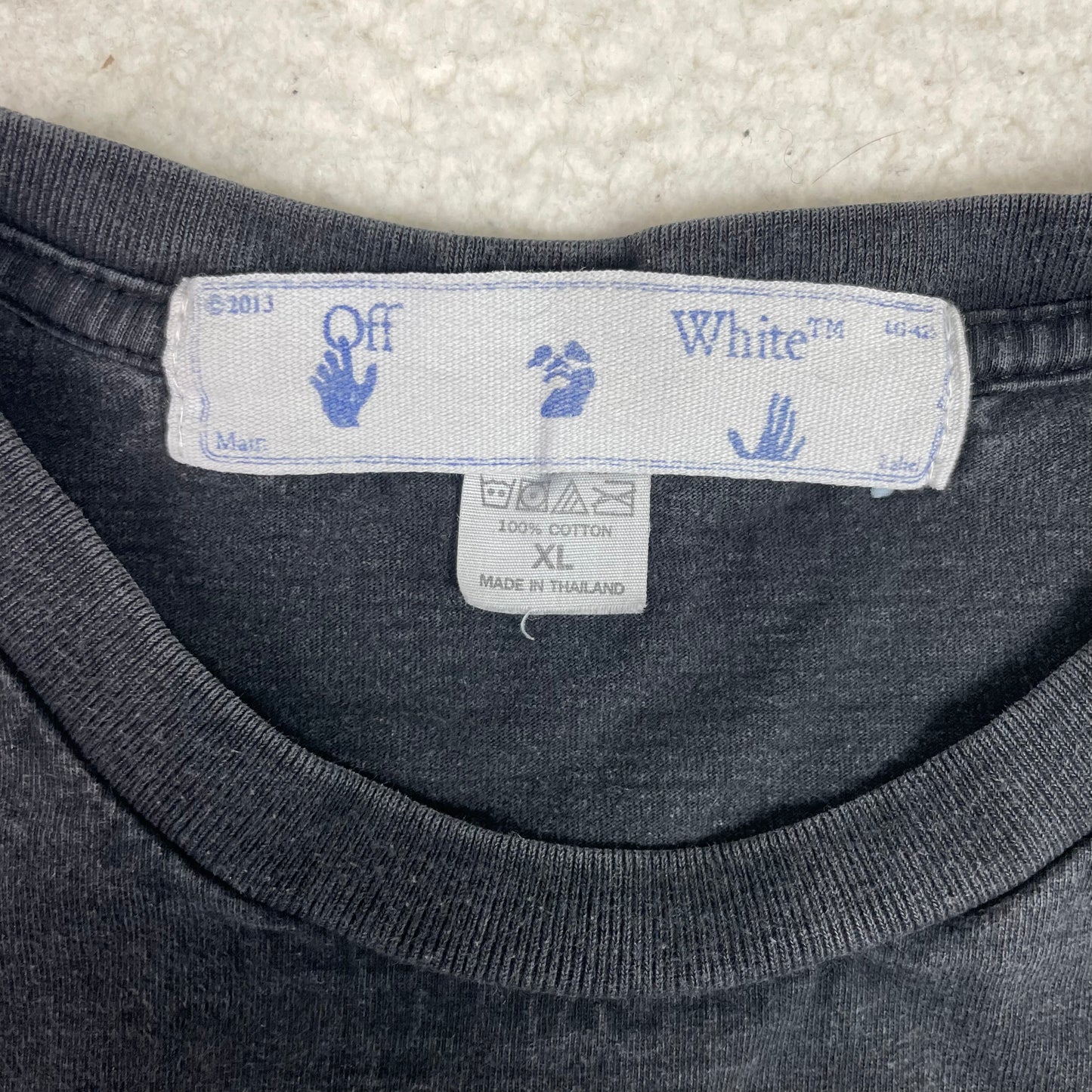 Bootleg Off-White x Simpsons Distressed Graphic Shirt