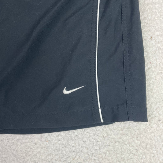 Nike Black White Athletic Dept Piping Swoosh Shorts M