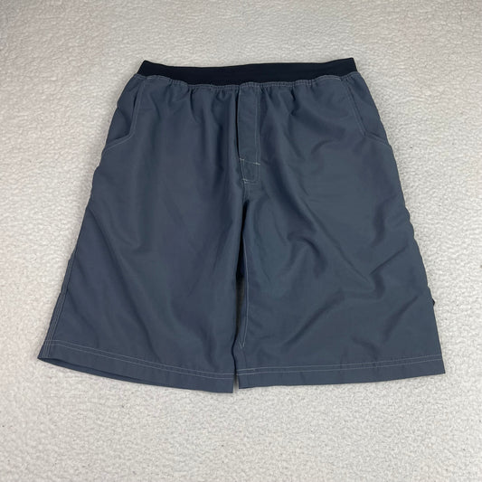prAna Grey Hiking Board Shorts L Gorpcore Outdoors Surf Beach