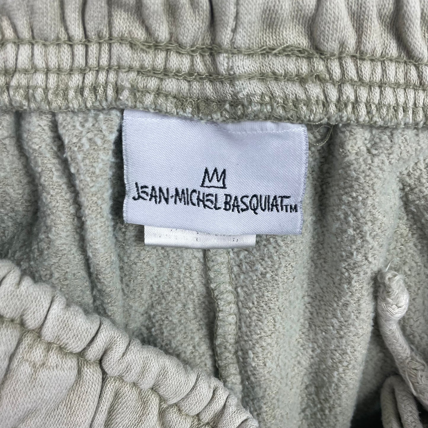 Jean Michel Basquiat Tan Graphic Art Jogger Sweatpants