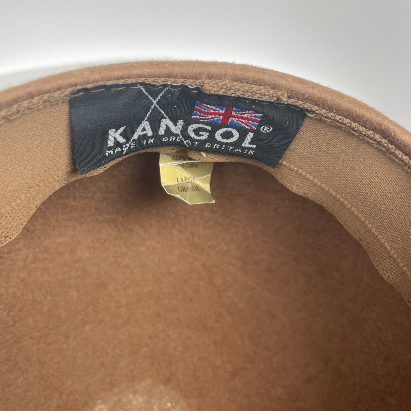 Vintage Kangol Carimac Wool Brown Newsboy Cap