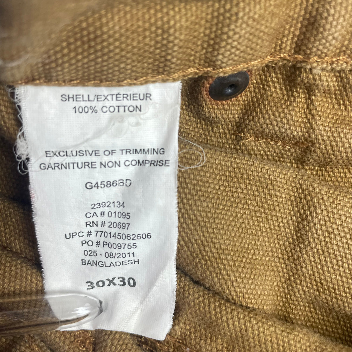 Dickies Tan Double Knee Carpenter Pants 30x30 Paint Splatter Distressed