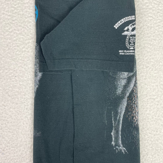 Vintage First Nation Wolves in Nature Single Stitch Shirt