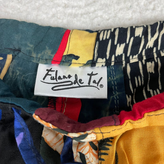 Fulano De Tal Patchwork Multi-Color Boho Hippie Festival Pants (38)