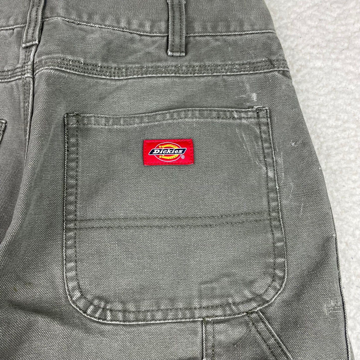 Vintage Dickies Olive Green Carpenter Canvas Shorts