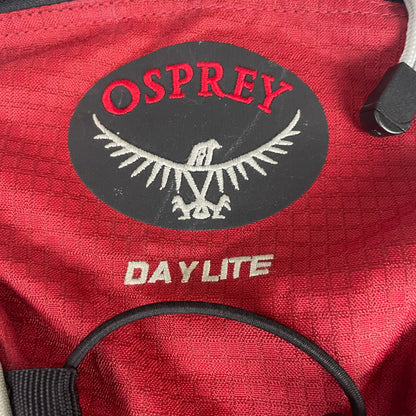 Osprey Red Black Daylite Backpack OS Gorpcore Hiking Outdoors
