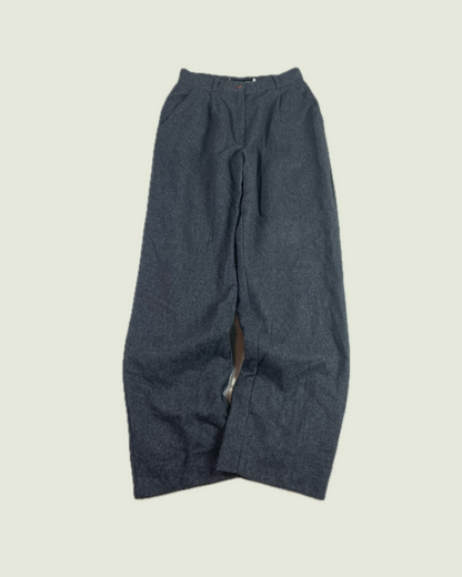 Vintage Sag Harbour Gray 100% Wool Wide Leg Pants
