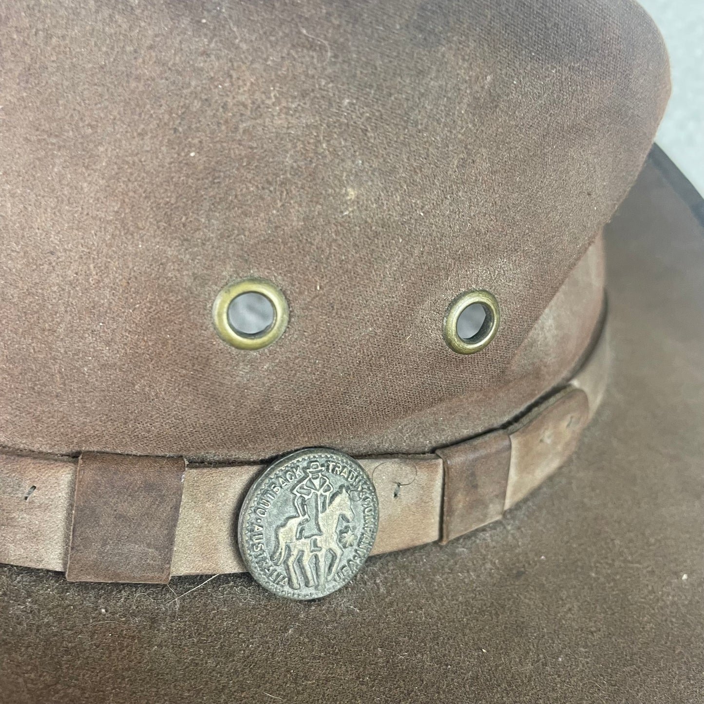 Vintage Outback Trading Company Kodiak Felt Wide Brim Jat