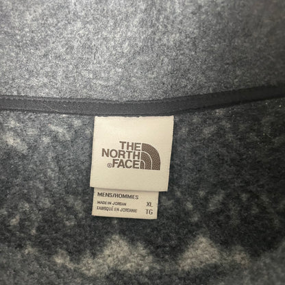 The North Face Gray Fair Isle 1/4 Zip Up Sweater