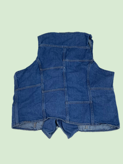 Lee Vintage Blue Denim Button Up Vest