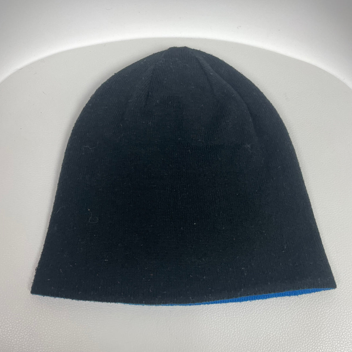 The North Face Black Blue Logo Knit Beanie Hat One Size Gorpcore Outdoors
