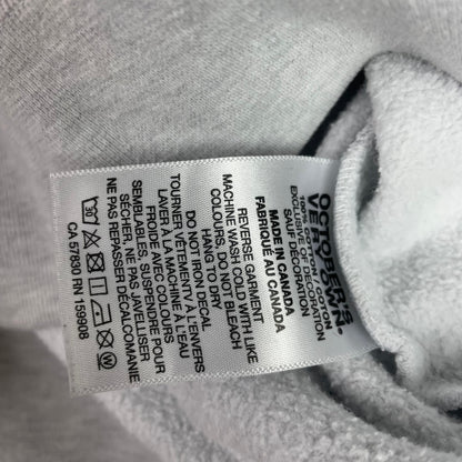 OVO October's Very Own Heather Grey Blue Script Logo Hoodie