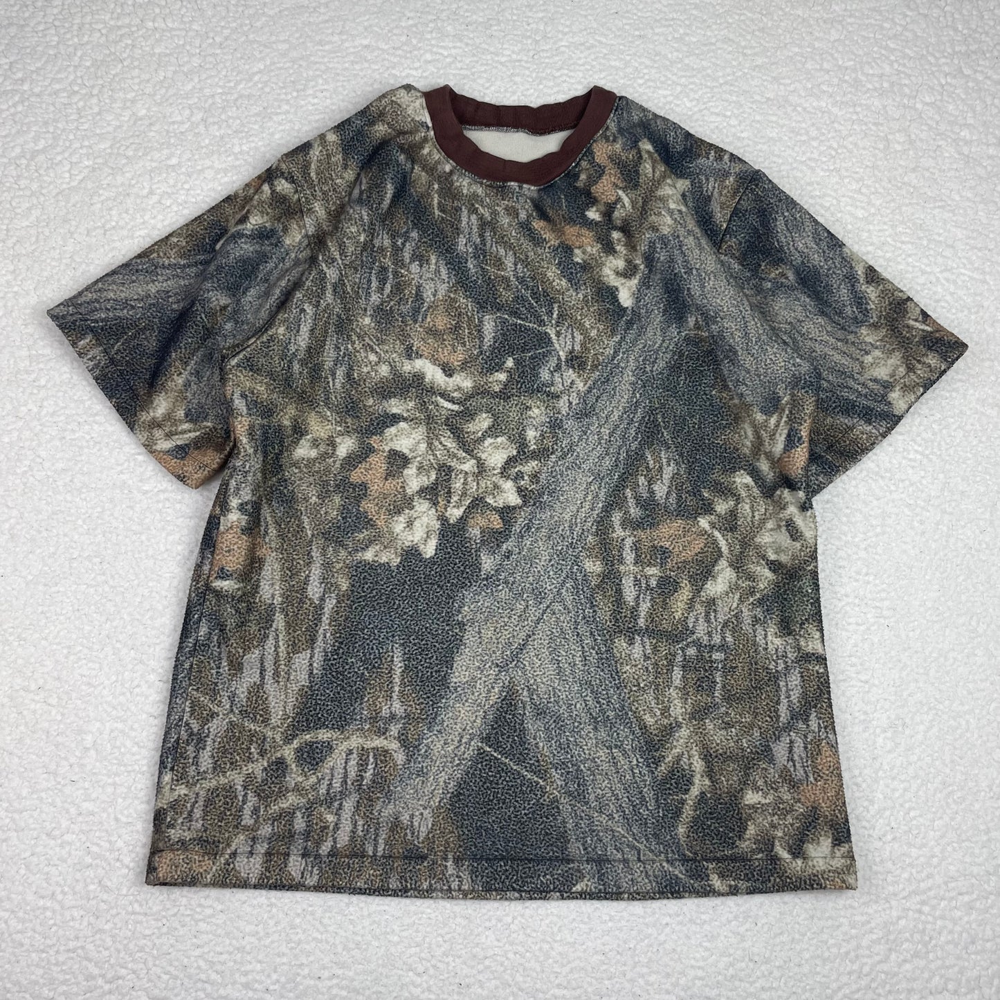 Vintage Single Stitch Realtree Hunting Camo Ringer Shirt