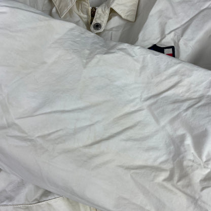 Polo Ralph Lauren White Down Puffer Jacket Ski Patch Full Zip