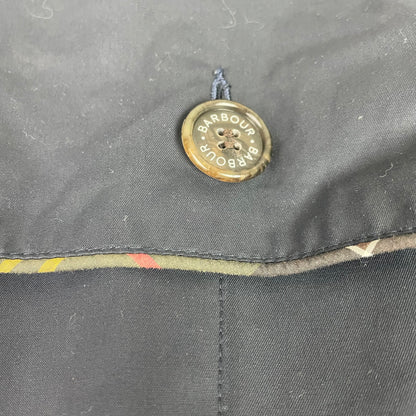 Barbour Navy Blue Waterproof Double Breasted Trench Coat
