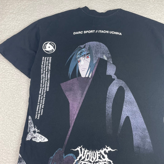Darc Sport x Naruto Black Itachi Uchiha Graphic Shirt S