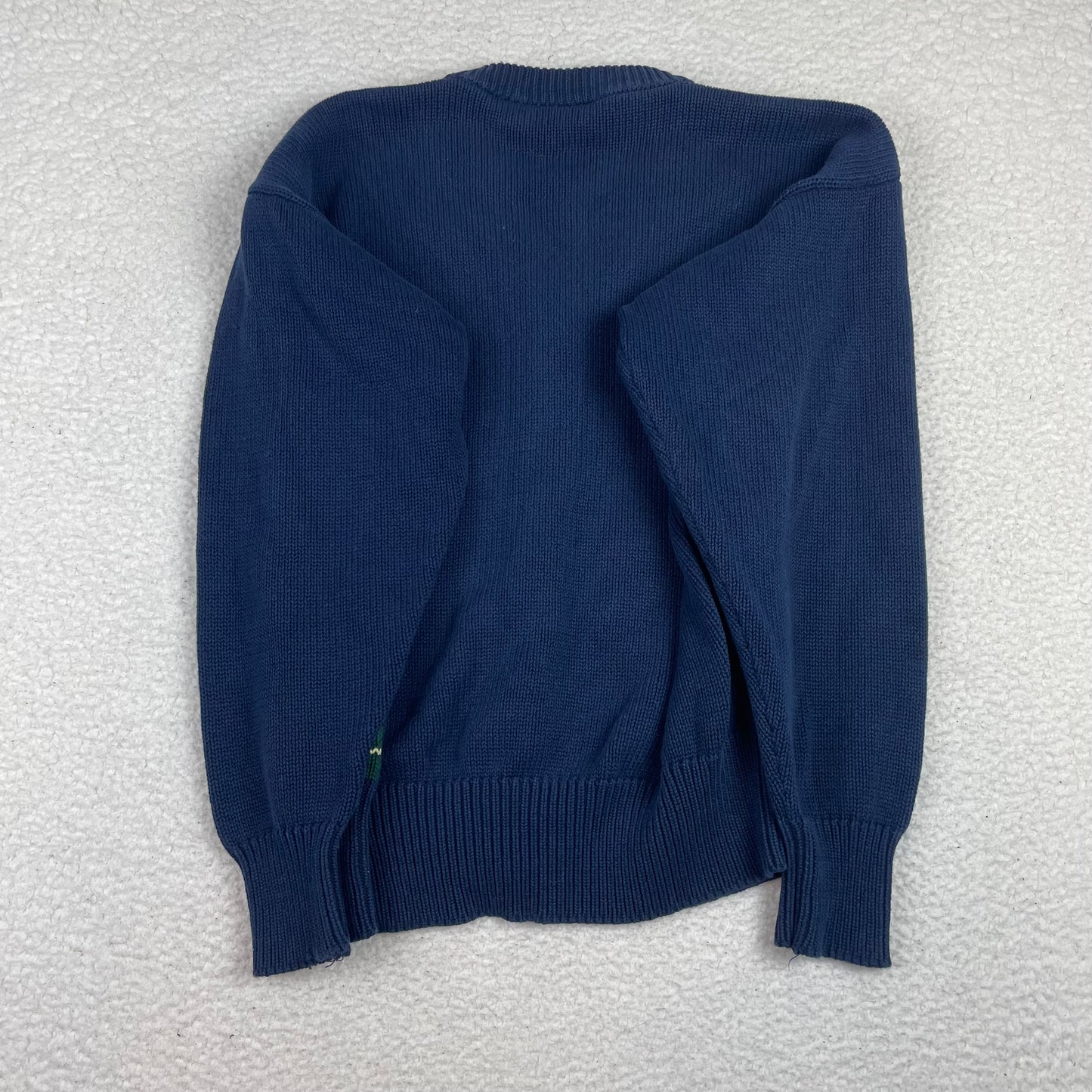 Vintage Windowpane Golfbags Button Up Cardigan Sweater