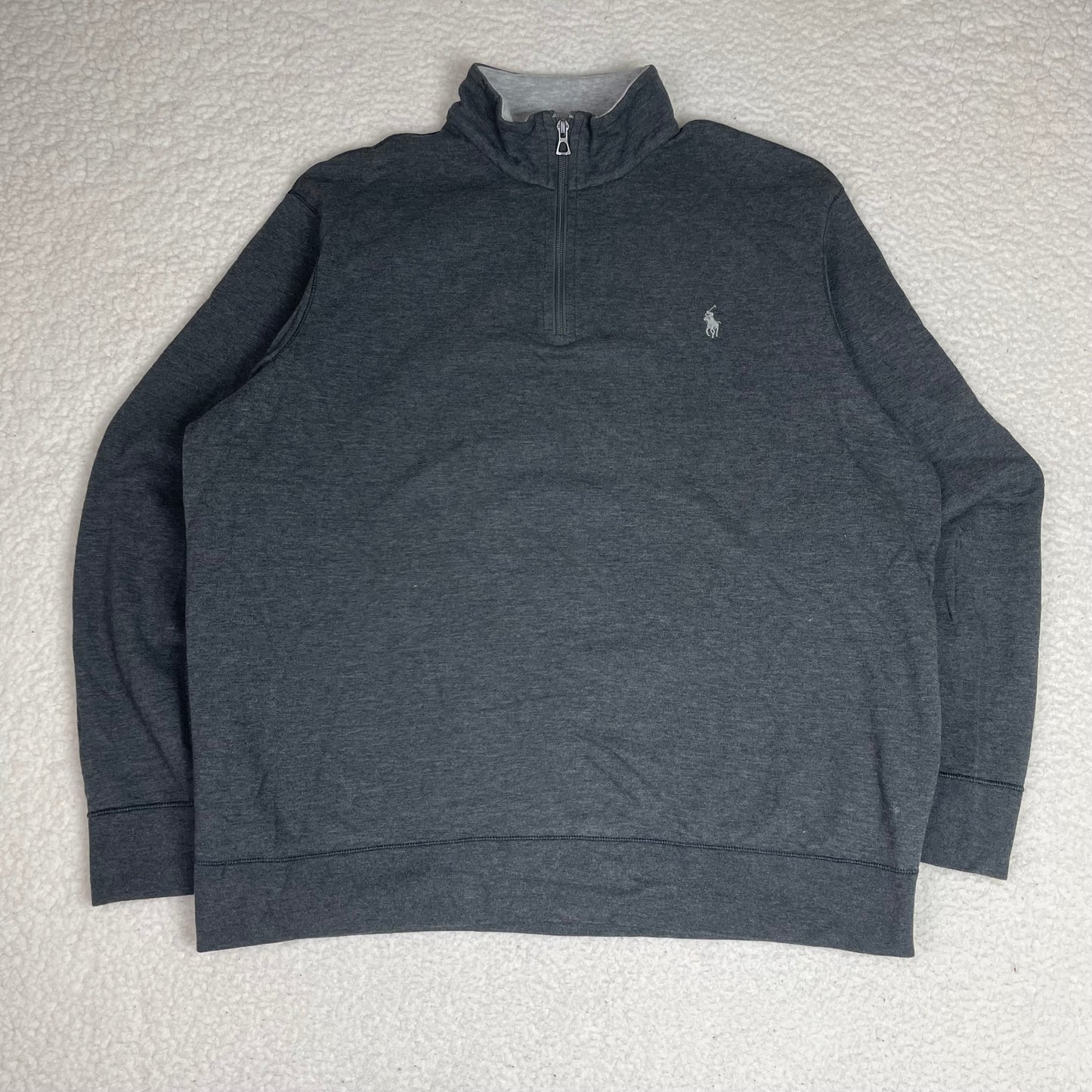 Ralph Lauren Polo 1/4 Quarter Zip Up Gray Sweatershirt