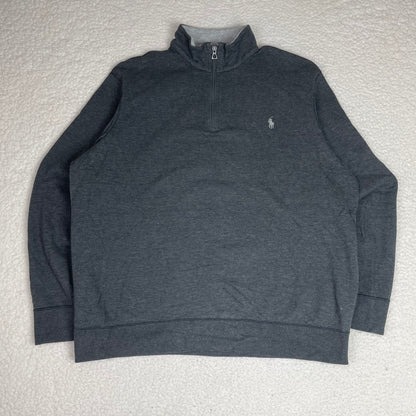 Ralph Lauren Polo 1/4 Quarter Zip Up Gray Sweatershirt