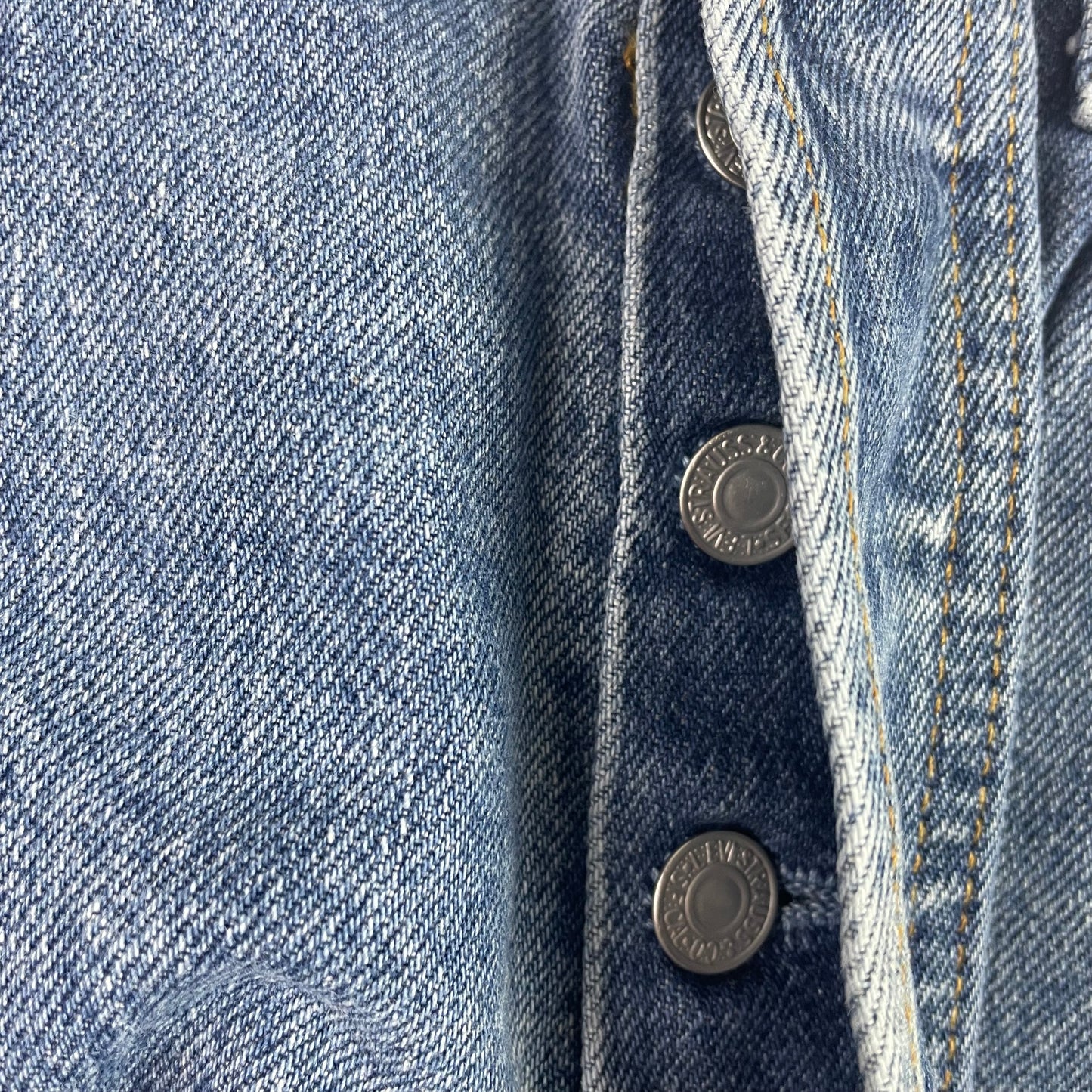 Vintage Levis 501 XX Button Fly Light Wash Jeans